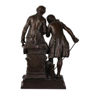 Extremely Rare Bronze Figure "The Collectors" — image 5