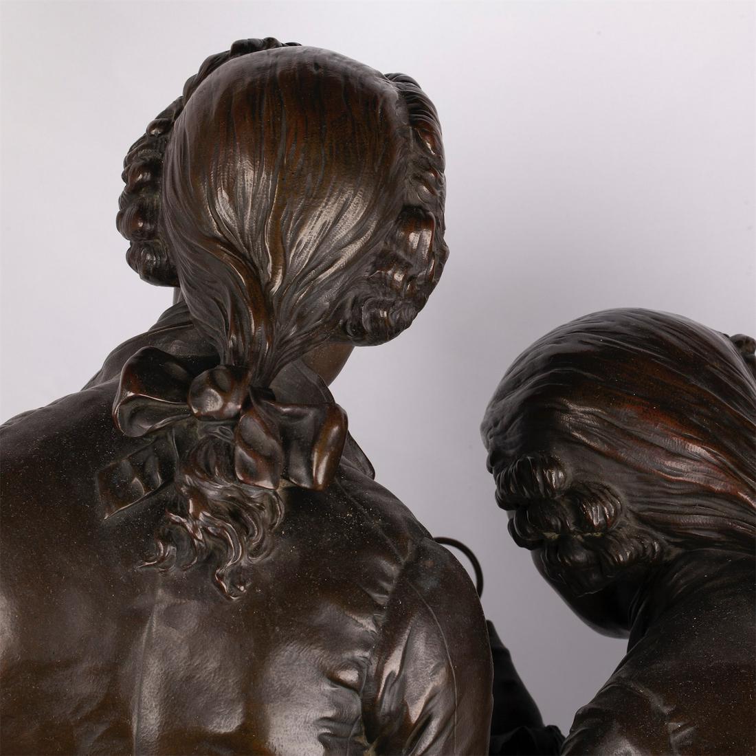 Extremely Rare Bronze Figure "The Collectors" — image 7