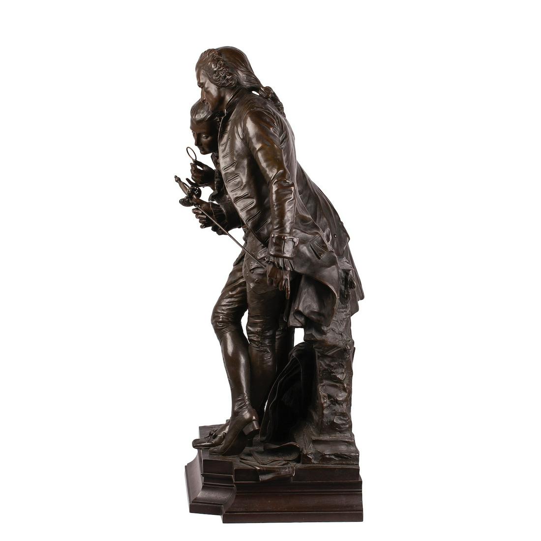 Extremely Rare Bronze Figure "The Collectors" — image 8