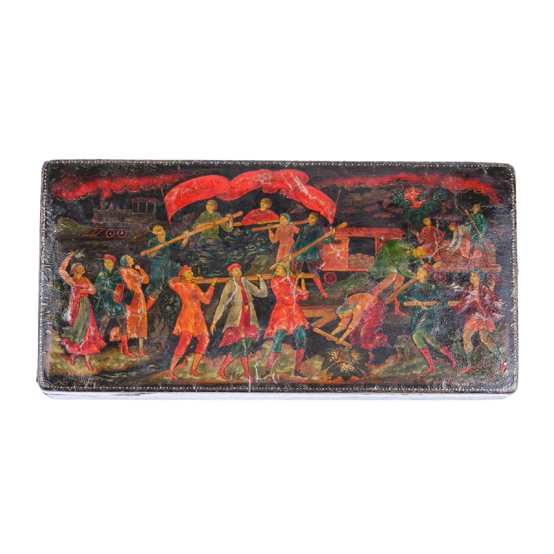 Rare Soviet propaganda AGITLAK box — image 1