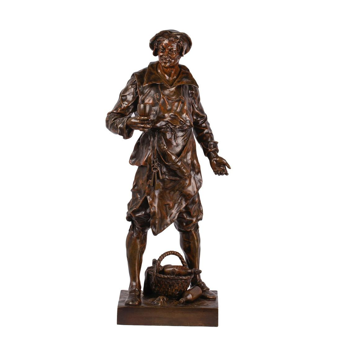 Exceptional Rare Bronze Figure Le SOMMELIER — image 1
