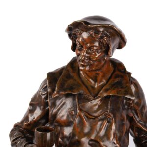 Exceptional Rare Bronze Figure Le SOMMELIER — image 2