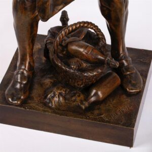 Exceptional Rare Bronze Figure Le SOMMELIER — image 3