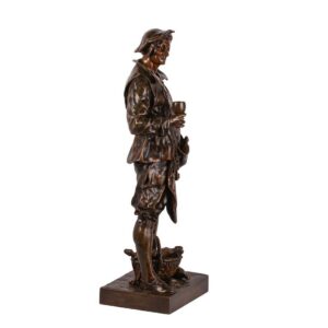 Exceptional Rare Bronze Figure Le SOMMELIER — image 5