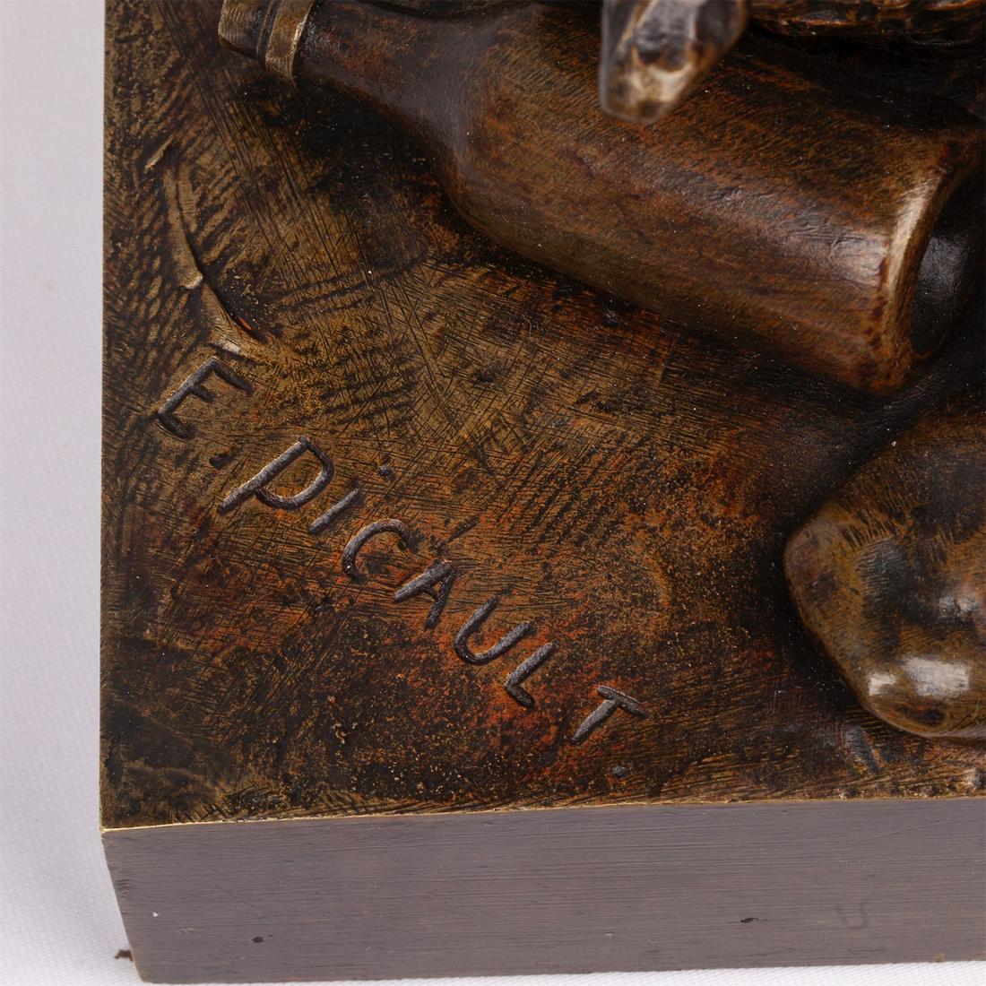 Exceptional Rare Bronze Figure Le SOMMELIER — image 7