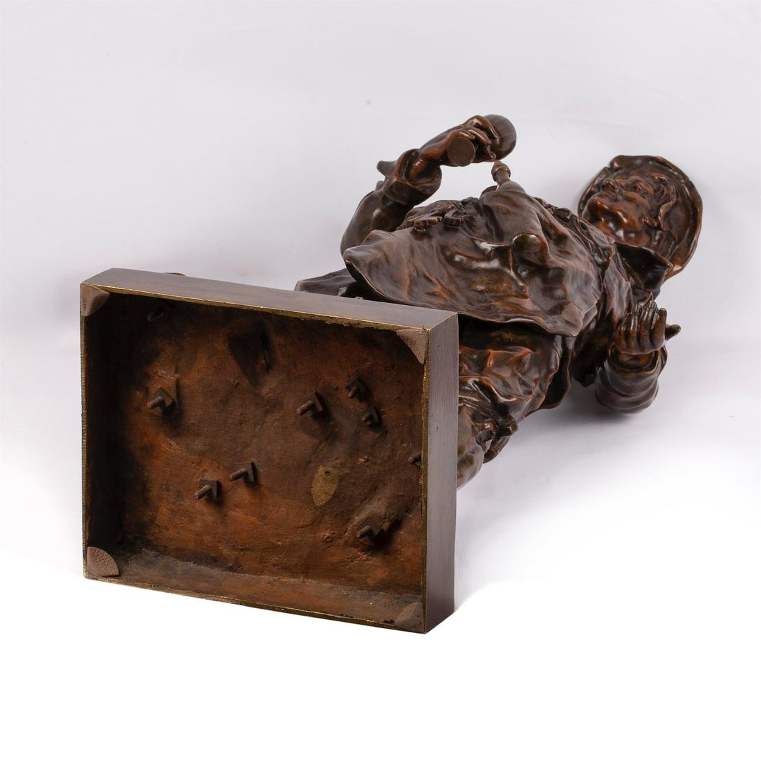 Exceptional Rare Bronze Figure Le SOMMELIER — image 8