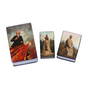 Three Soviet propaganda AGITLAK boxes — image 1