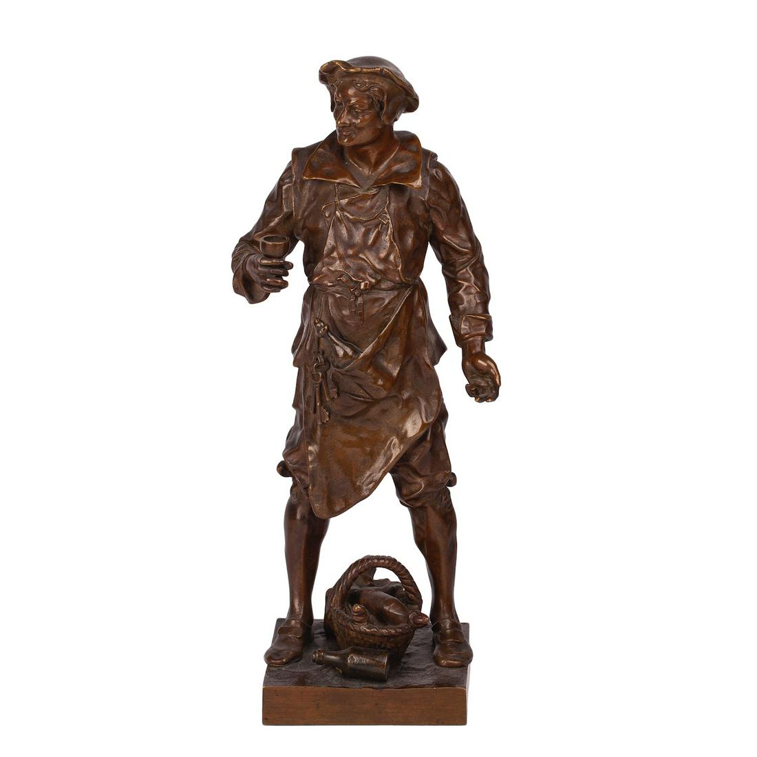 Bronze Figure by Emile Picault — image 1