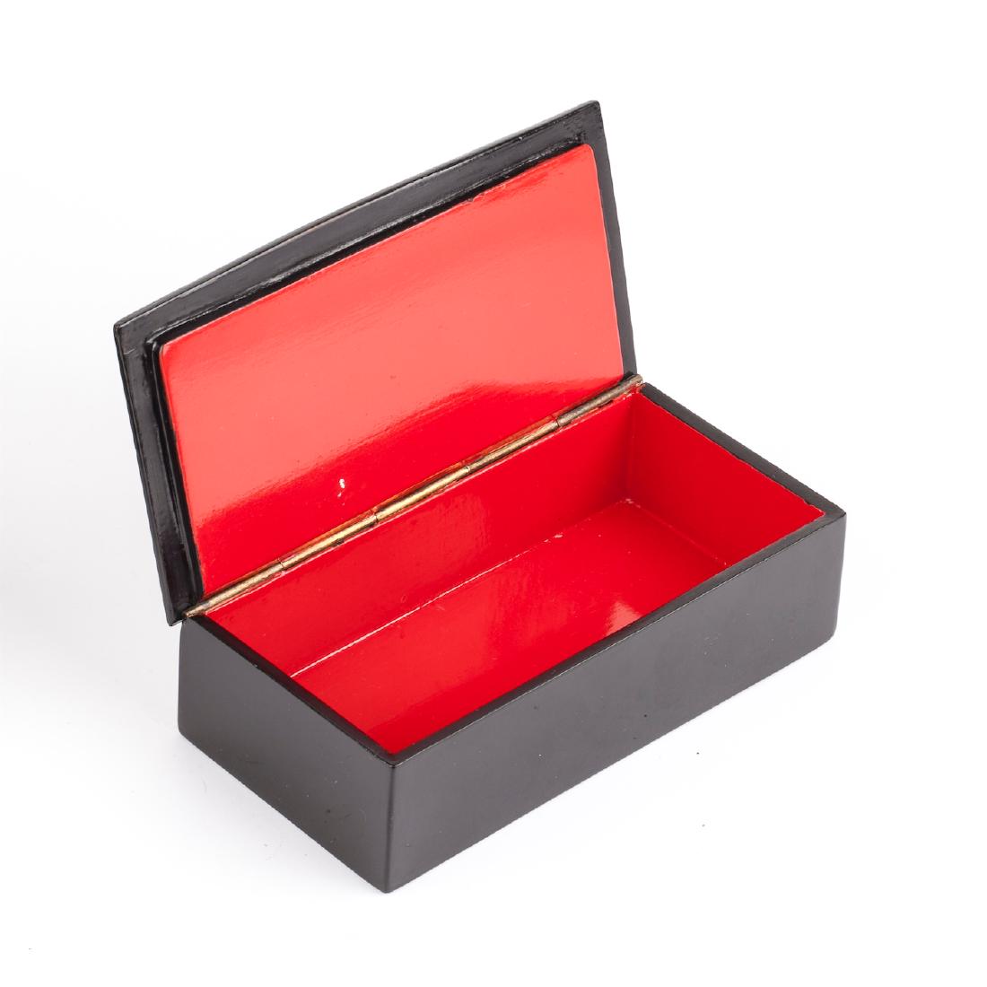 Pair of soviet lacquer boxes form Fedoskino — image 9