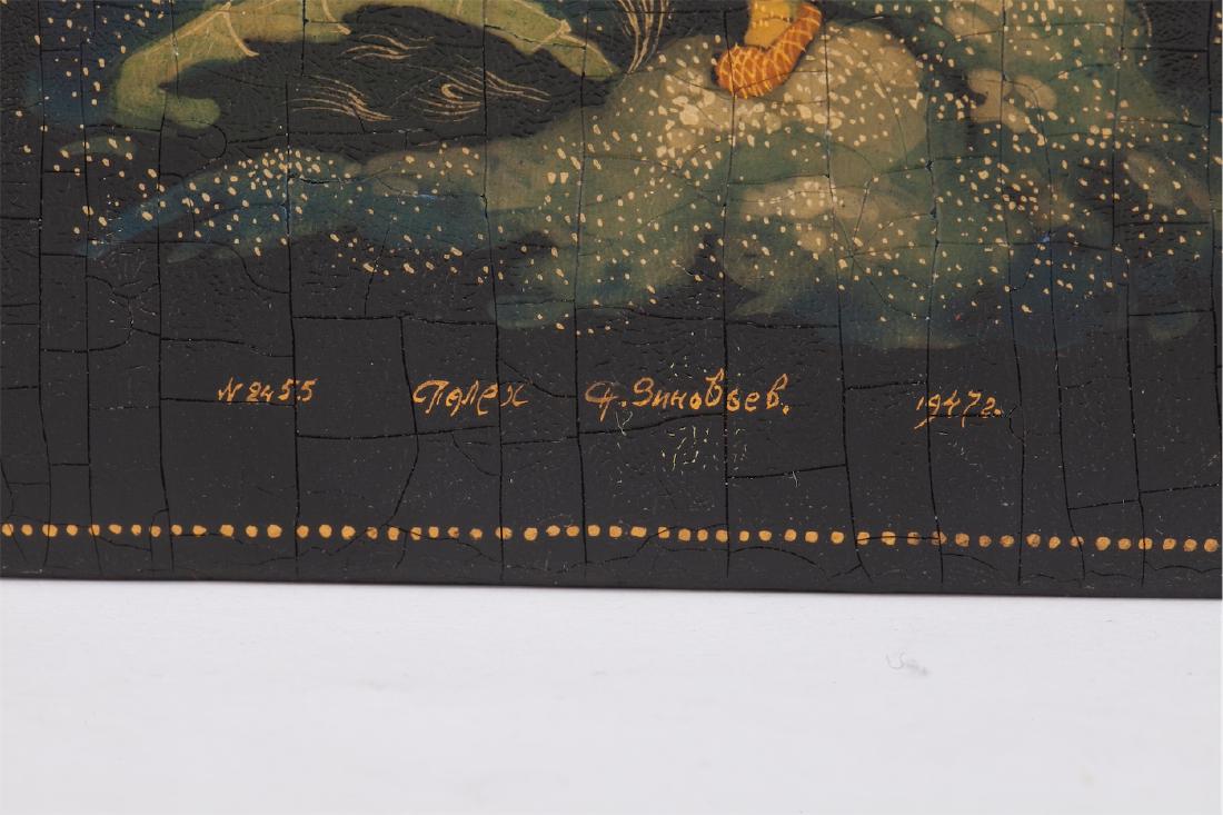 Soviet pair of fairytale lacquer boxes — image 3
