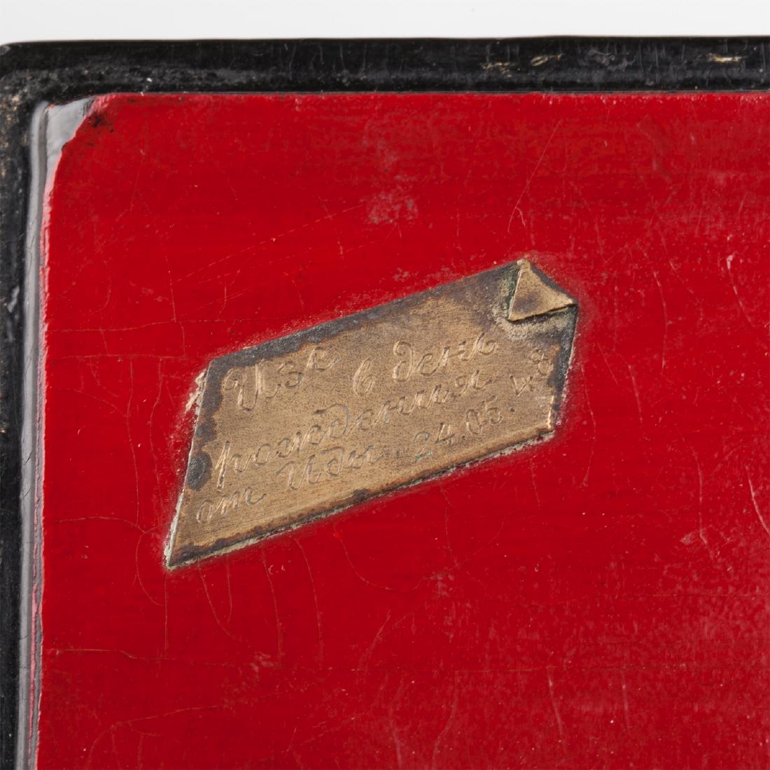 Soviet pair of fairytale lacquer boxes — image 5