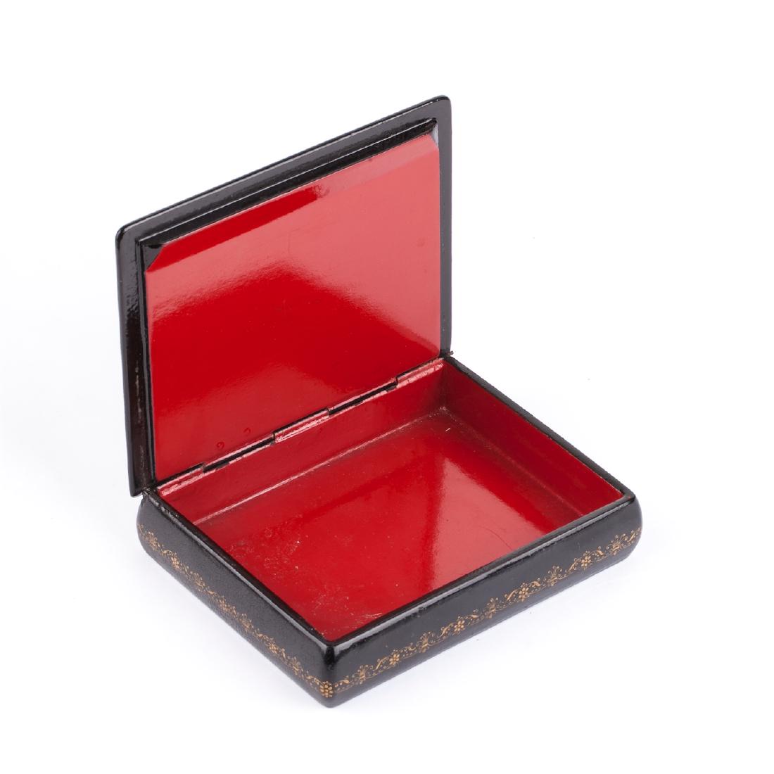 Soviet pair of fairytale lacquer boxes — image 9