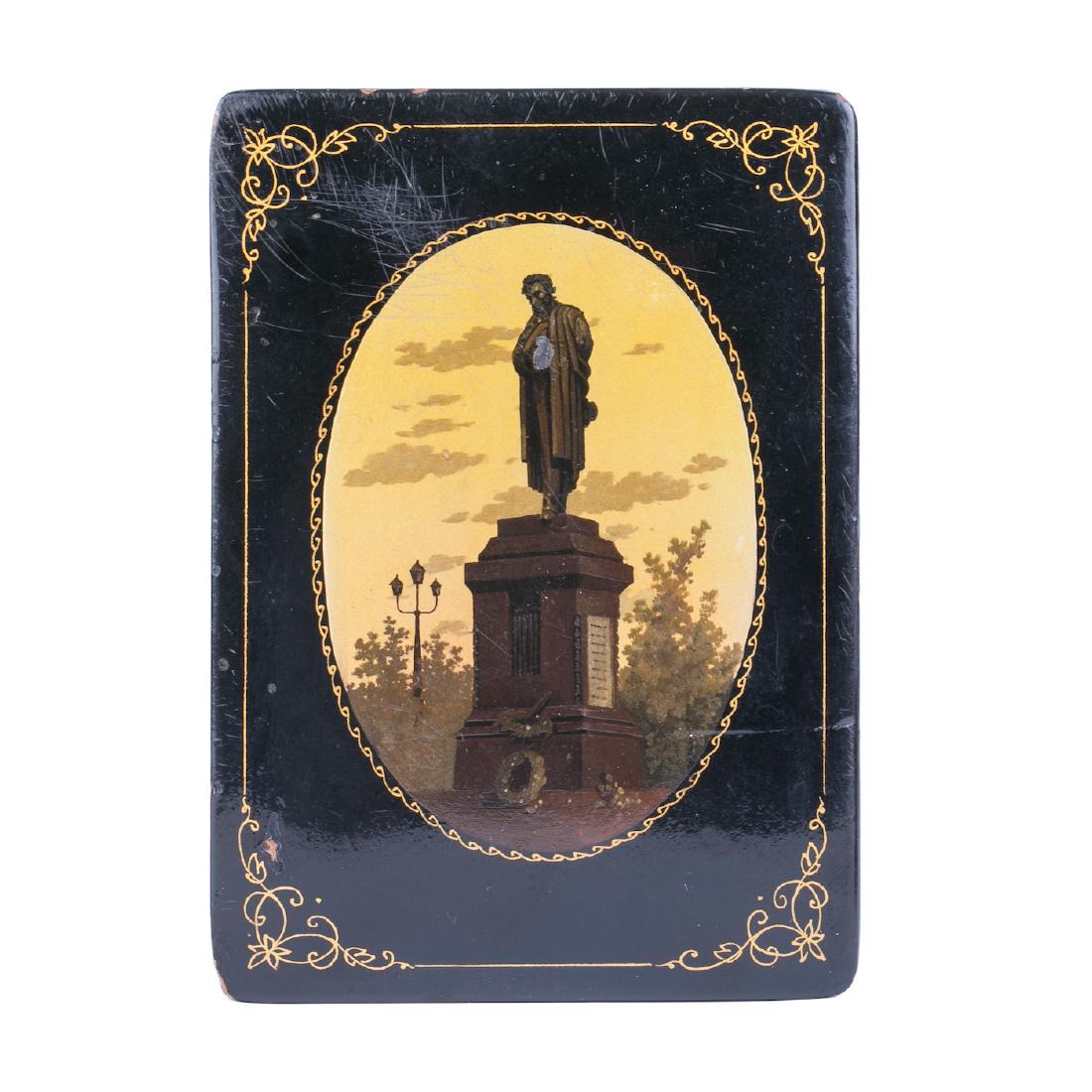Pair of Soviet lacquer boxes from Fedoskino — image 2