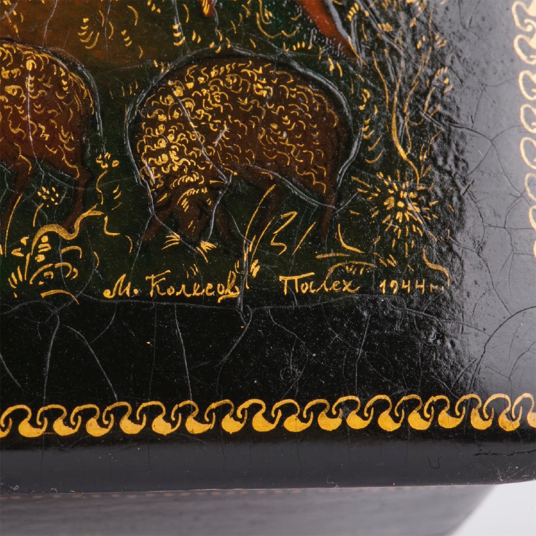 Pair of Soviet lacquer boxes from Palekh — image 3