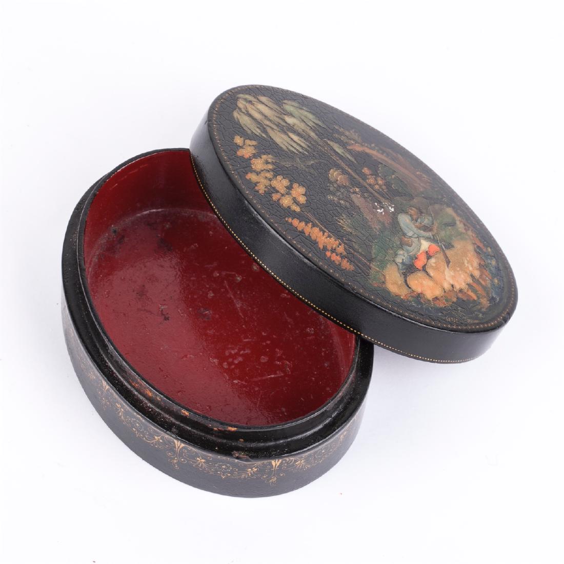 Pair of Soviet lacquer boxes from Palekh — image 9