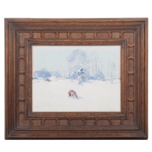 S. Kolesnikoff "Winter landscape with a wolf" — image 1