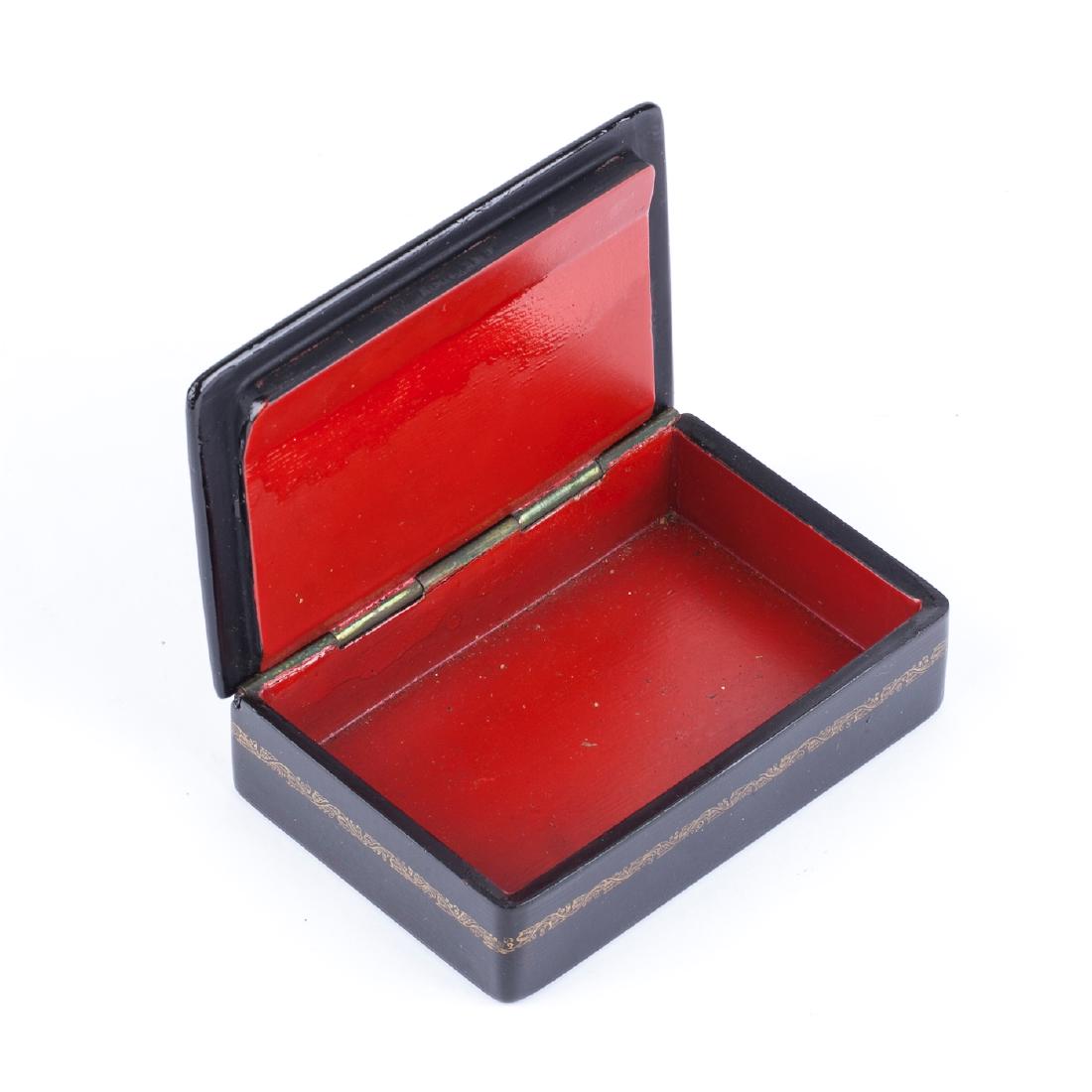 Rare early Soviet lacquer box "Dancing". — image 4