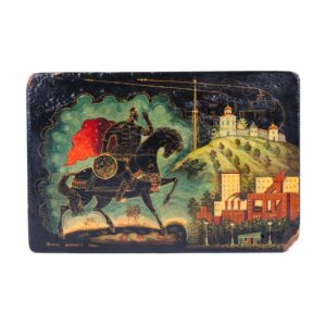 Soviet lacquer plaque "Moscow" — image 4