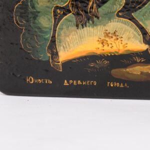 Soviet lacquer plaque "Moscow" — image 5