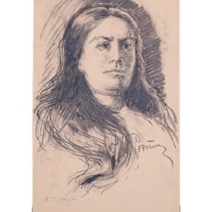 I. Repin "Portrait of Valentina Serova" — image 1