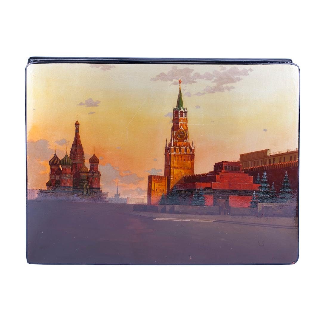 Lot of two Lacuqer boxes with Moscow Kremlin — image 2