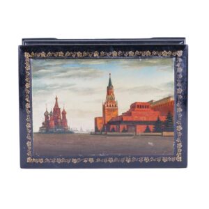 Lot of two Lacuqer boxes with Moscow Kremlin — image 4