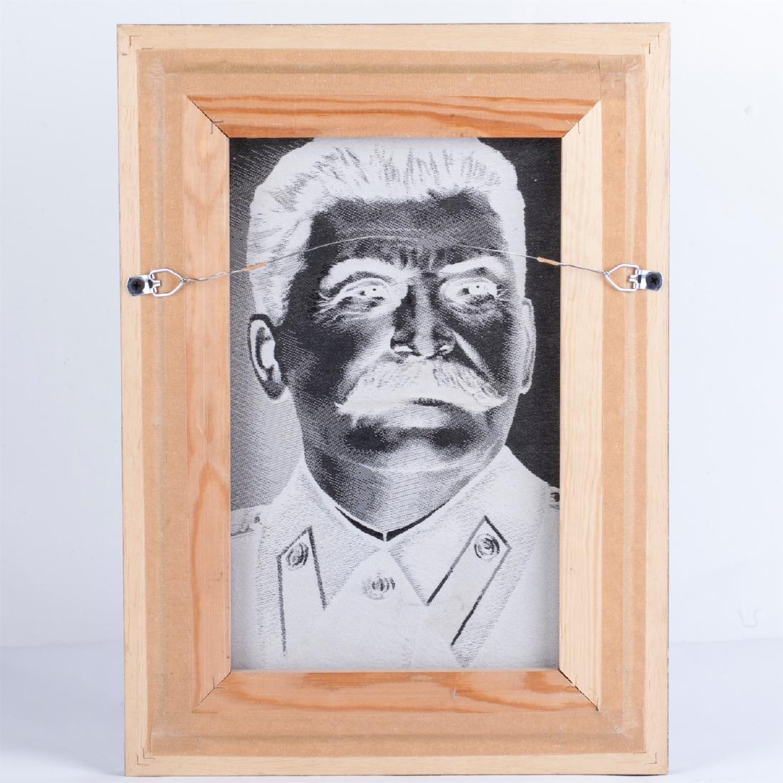 Chinese silk portrait of J.Stalin. 1950s — image 4