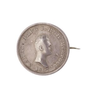 Medal "To State Militia" converted into a badge — image 1