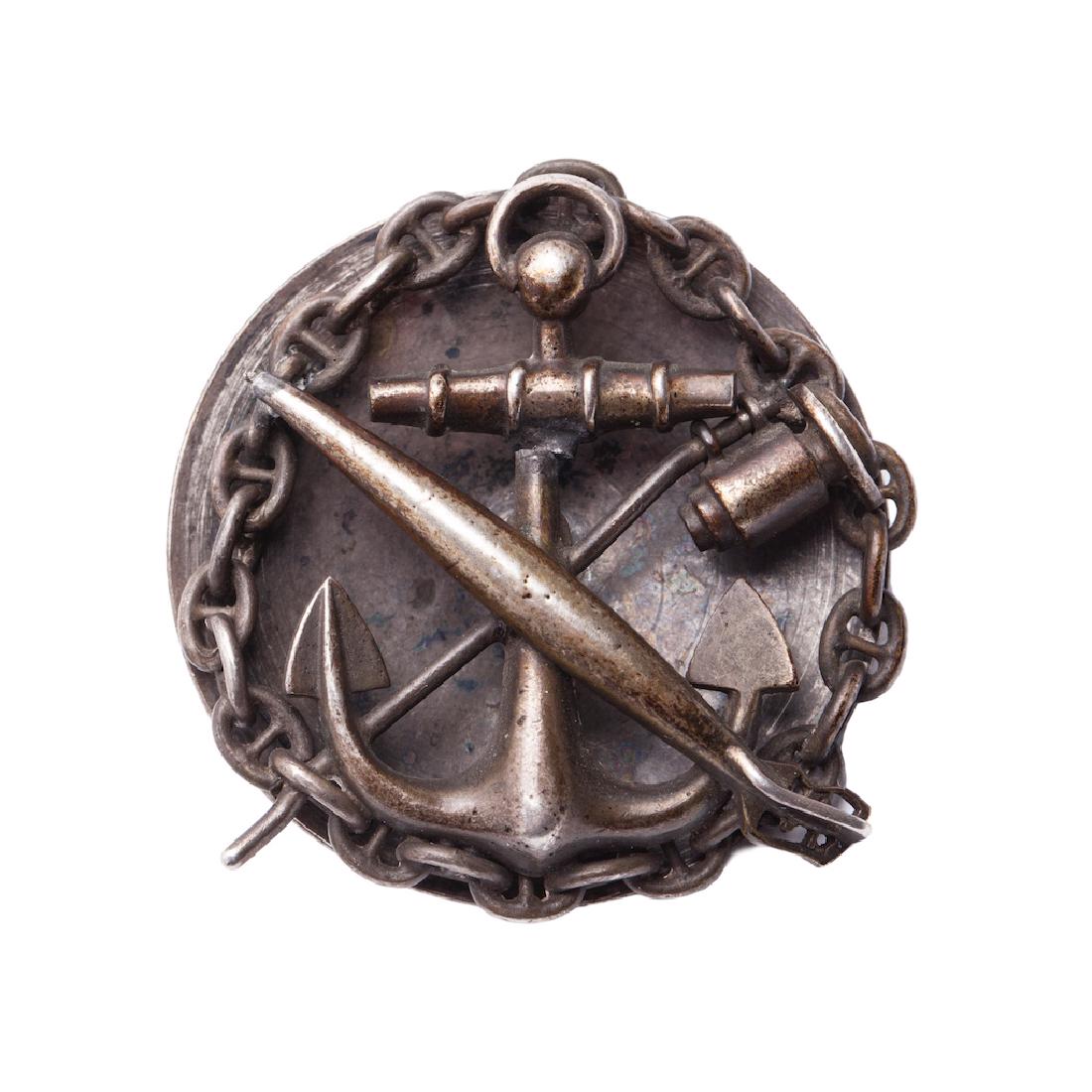 Badge of the Mine Officer Class in Kronstadt — image 1