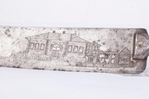Russian steel kinfe with peasant life scenes — image 2