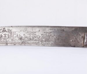 Russian steel kinfe with peasant life scenes — image 3
