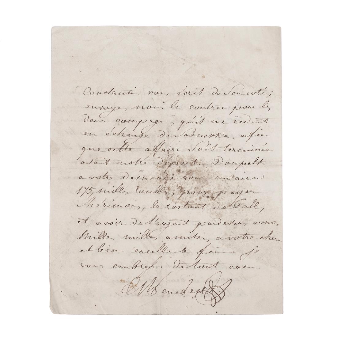 A letter from Count Alexander von Benckendorff — image 3