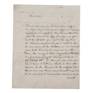 A letter from Count Alexander von Benckendorff — image 1