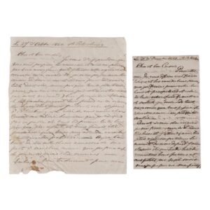 A pair of letters from Elisabeth von Benckendorf — image 1