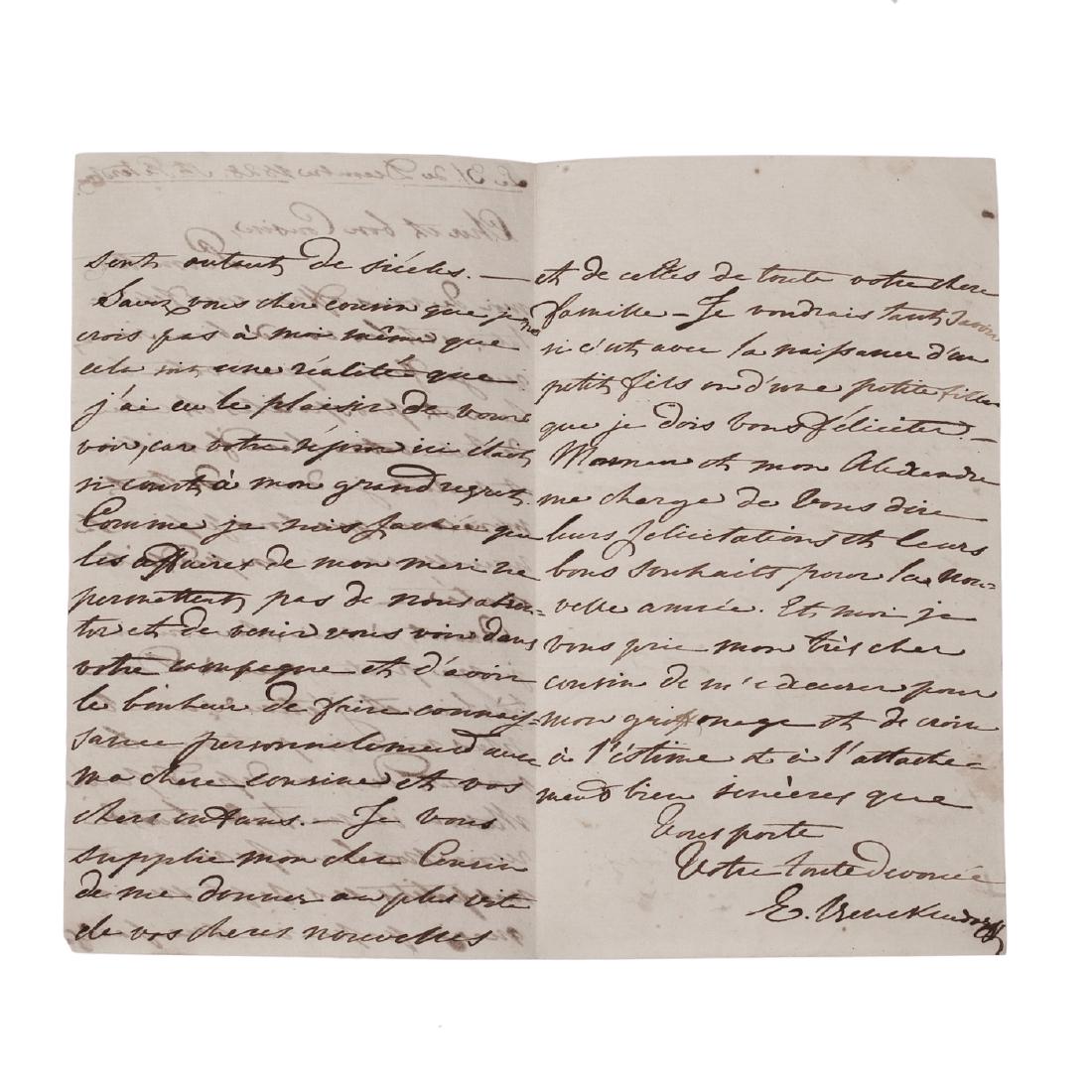 A pair of letters from Elisabeth von Benckendorf — image 3
