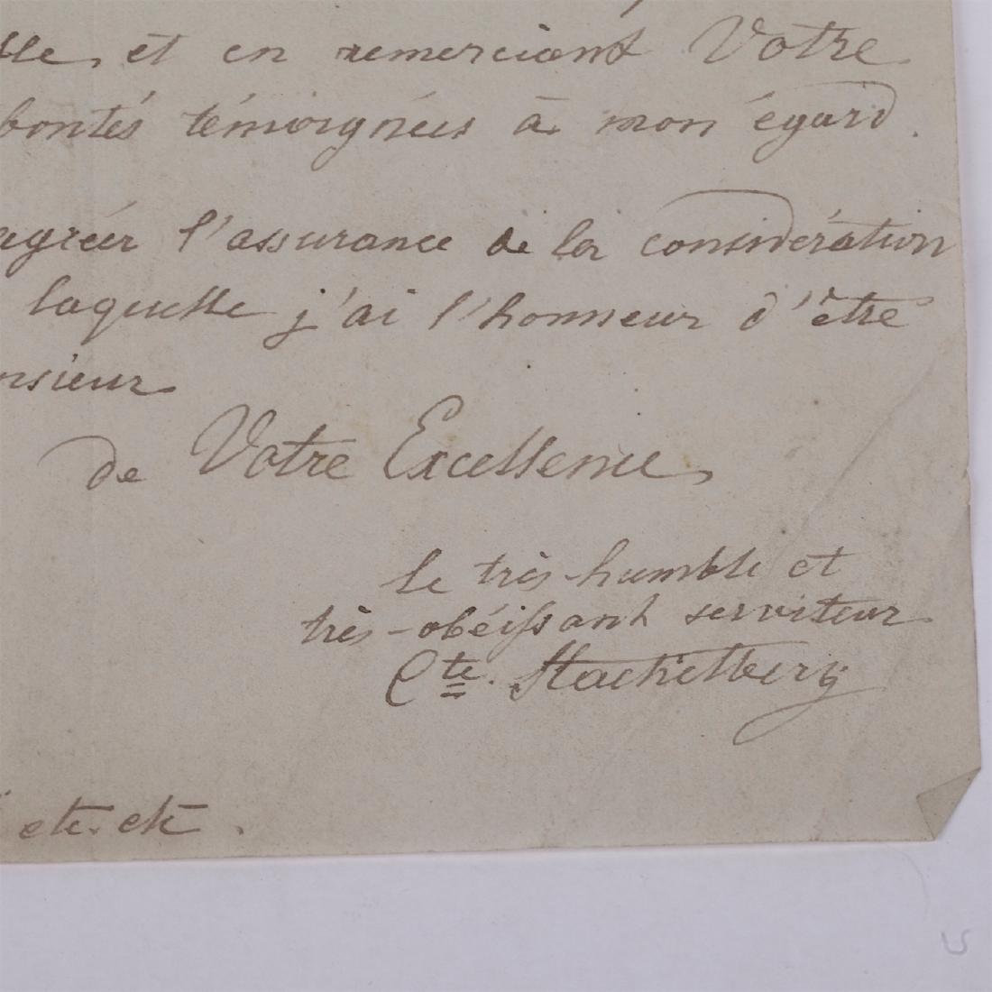 A letter from Gustav Ernst von Stackelberg — image 2