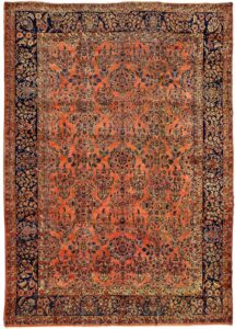 Authentic antique persian wool rug hand knotted — image 1