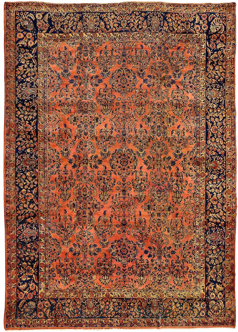 Authentic antique persian wool rug hand knotted — image 1