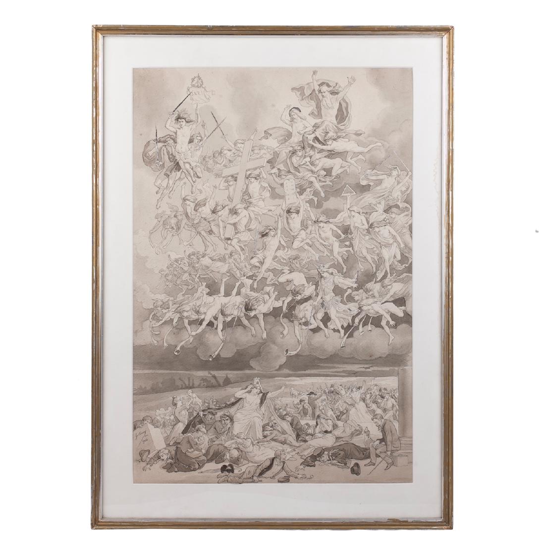 French watercolour "Fortune of France" — image 1
