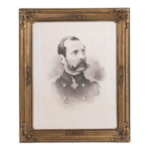 Signed etched portrait of Russian Emperor — image 1