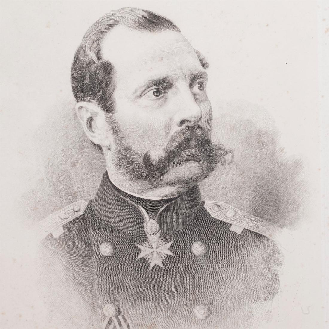 Signed etched portrait of Russian Emperor — image 3