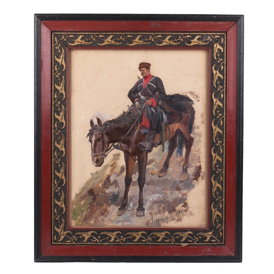Russian school "Ossetian horseman" — image 1