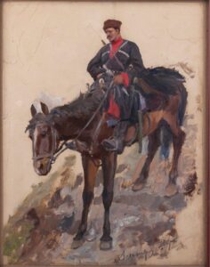 Russian school "Ossetian horseman" — image 2