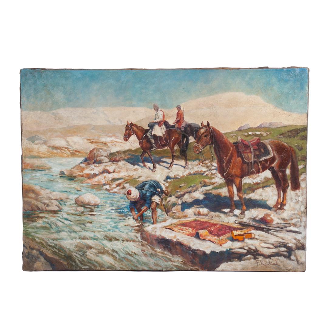 Attributed to Franz Roubaud reproduction of "Circassian — image 1