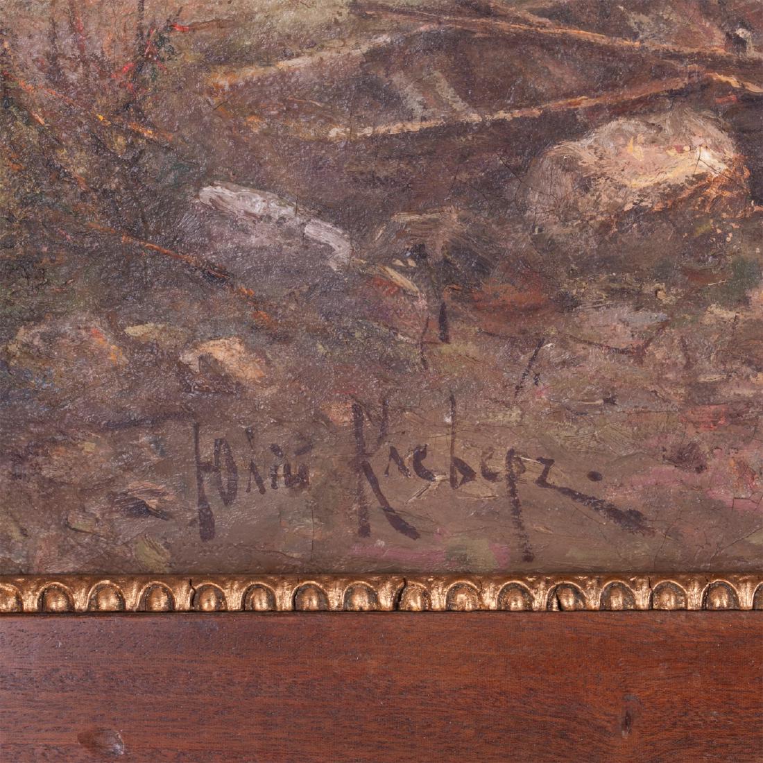 ulius von Klever studio "Spring Landscape with Sunset" — image 2