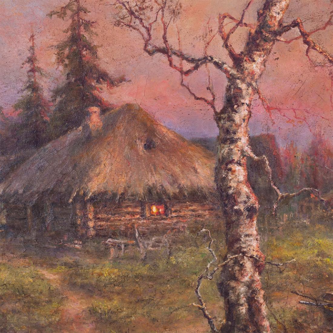 ulius von Klever studio "Spring Landscape with Sunset" — image 3