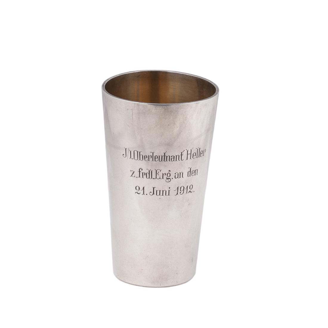 Unusual silver and en plein enamel beaker — image 2