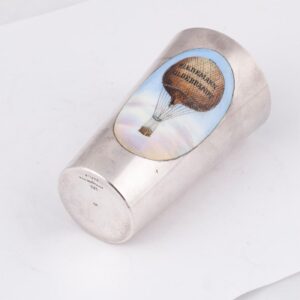 Unusual silver and en plein enamel beaker — image 3