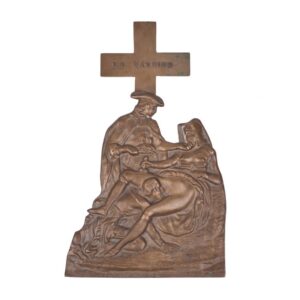 Interesting erotic bronze plaquette "La Passion" — image 1