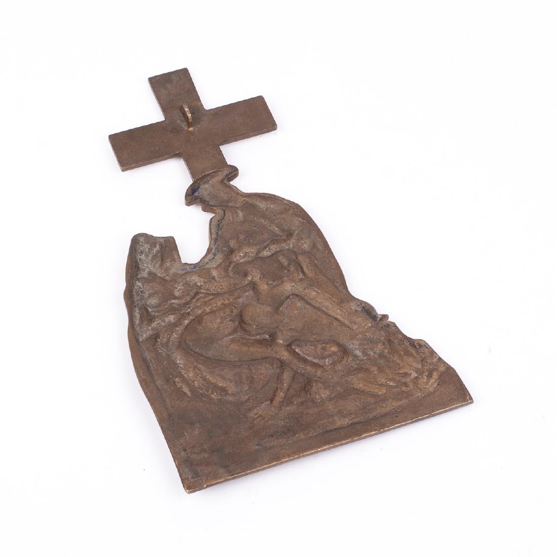 Interesting erotic bronze plaquette "La Passion" — image 2
